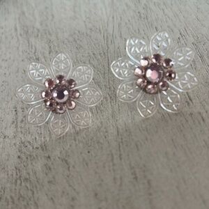 Tarina Tarantino Earrings Flower Pink